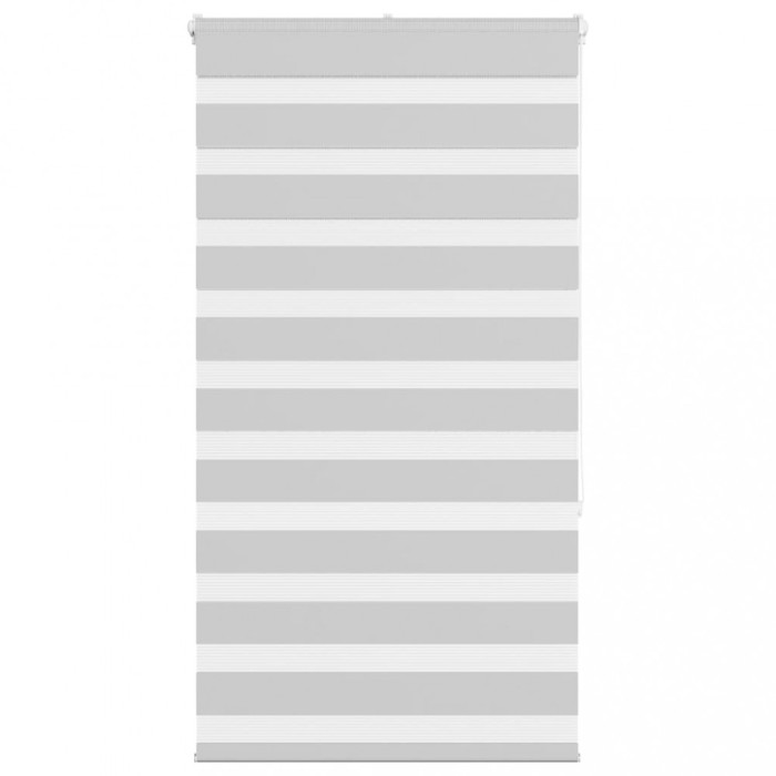 Jaluzea tip zebra gri deschis lățime țesătură 80,9 cm poliester