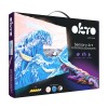 Set Pictura 3D cu Argila Usoara Okto Waves, 30x40 cm, Joc Creativ Modelaj, Dezvolta Creativitatea, Pentru Copii