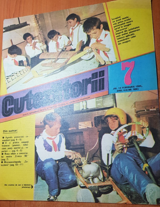 revista pentru copii - cutezatorii 14 februarie 1985