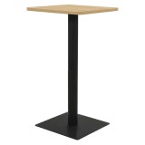 vidaXL Masă de bistro, culoarea stejarului, 50 x 50 x 107 cm