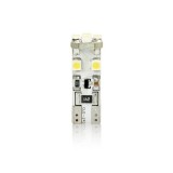 Set 2 becuri auto LED Vecta T10 Canbus 12V, 8 SMD, alb, fara eroare