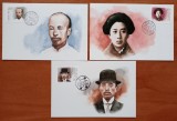 P.R. CHINA -1990-&#039;Liderii Revolutiei din 1911&#039;&#039;- set coplet 3Mxicards-MNH-VEZI SCAN