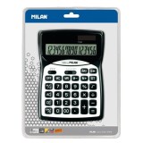 Calculator de birou Milan,16 cifre, alb-negru - ***