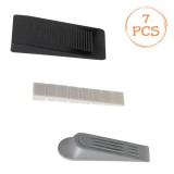 Opritoare Ușă Mobilă, Set 7 Bucăți, PVC, Multicolor, Antiderapante - Protecție Uși și Mobilier
