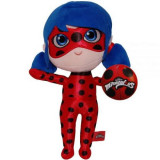 Jucarie din plus si material textil Ladybug, Miraculous, 30 cm, Play By Play