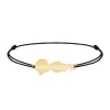 Child - Bratara personalizata snur baietel din argint 925 placat cu aur galben 24K