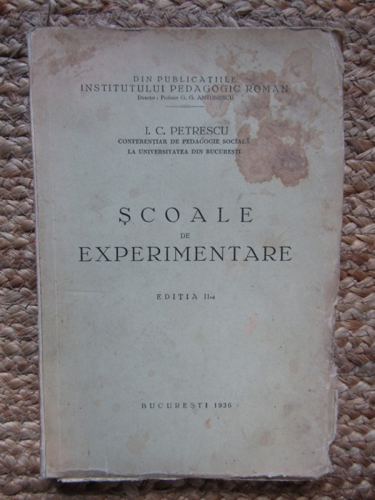SCOALE DE EXPERIMENTARE - I.C. PETRESCU