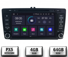 Navigatie Dedicata Skoda, Android 10, OCTACORE PX5 4GB RAM + 64 ROM cu DVD, 7 Inch - AD-BGWSKODA7P5 foto