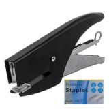 Capsator metalic negru cu 1000 capse de rezerva Nr. 6/4, CMCLASS