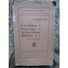 L&#039; &eacute;volution historique du socialisme moderne - M. TOUGAN-BARANOWSKI
