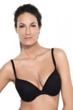 BED12-1 Sutien Lovely Day cu burete si model cu buline, Cu burete subtire, negru, 70, Beedees By Triumph
