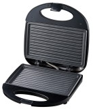 Sandwich maker Tortilla 1000 W, placi neaderente, termostat, indicator LED, negru