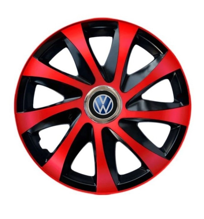 Set 4 capace roti Drift extra red R14 pentru gama VW