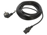 Cablu CEE 7/7 ştecăr unghi LANBERG IEC C13 mamă PVC negru