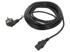 Cablu CEE 7/7 ştecăr unghi LANBERG IEC C13 mamă PVC negru