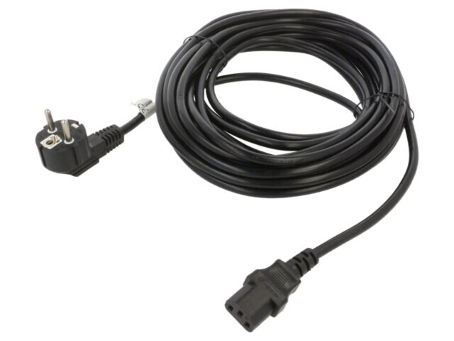 Cablu CEE 7/7 ştecăr unghi LANBERG IEC C13 mamă PVC negru