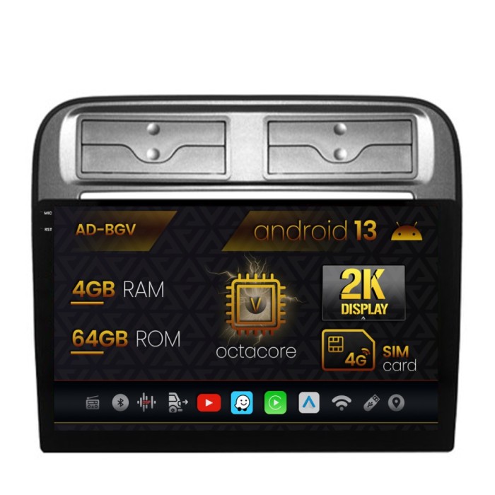 Navigatie Fiat Punto Linea (2007-2014), Android 13, V-Octacore 4GB RAM + 64GB ROM, 9.5 Inch - AD-BGV9004+AD-BGRKIT157