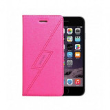 Husa Flip Astrum FC GLITTER Apple iPhone 6/6s Plus Pink, iPhone 6 Plus, Cu clapeta, Piele Ecologica