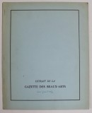 EXTRAIT DE LA GAZETTE DES BEAUX - ARTS , MAI - JUIN , 1957