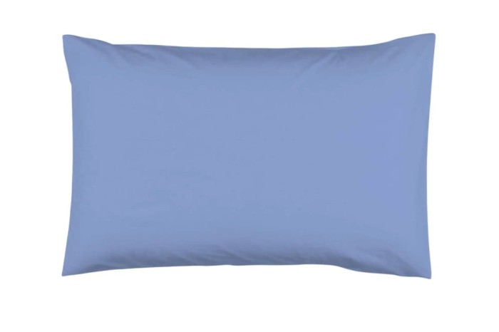 Fata de perna 50x70, 100% bumbac ranforce,model albastru uni 143