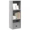 vidaXL Bibliotecă, gri sonoma, 40x30x114 cm, lemn prelucrat 857872