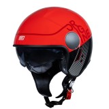 Casca moto jet cu ochelari, Origine Sierra Snatch, culoare rosu fluo, marime S Cod Produs: MX_NEW 2010110174007S