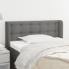 VidaXL Tăblie de pat cu aripioare gri &icirc;nchis 83x16x78/88 cm textil 3119177