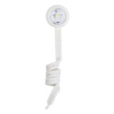 Lampa Citit LED, Siret, Alb, Brat Flexibil, 3x26cm, Baterii Incluse