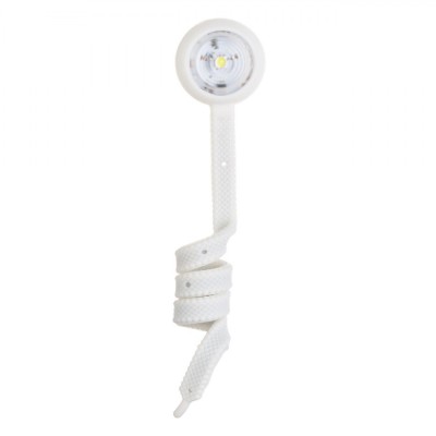 Lampa Citit LED, Siret, Alb, Brat Flexibil, 3x26cm, Baterii Incluse foto