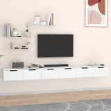 VidaXL Dulapuri perete, 2 buc., alb, 102x30x20 cm, lemn prelucrat