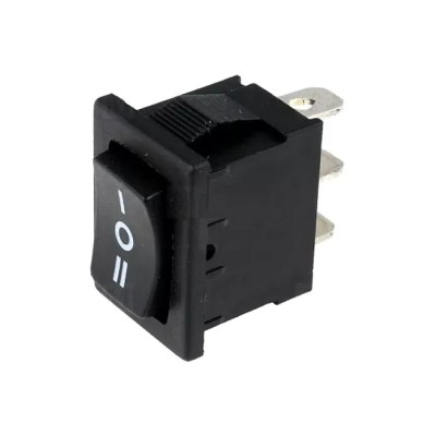 Intrerupator FR 19.2x13mm (ON)-OFF-(ON) negru foto