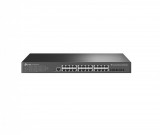 Switch TP-Link TL-SG3428X-UPS, Jetstream, managed L2+, 24&times; 10/100/1000 Mbps RJ45, 4&times; 10G SFP, 1&times; RJ45 Console Port, 1&times; Micro-USB Console Port, UPS pow