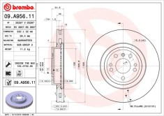 BREMBO 09.A956.11 PRIME LINE - UV Coated Disc frana