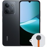 Telefon mobil Xiaomi Redmi 15C, 4GB RAM, 256GB, 4G, Midnight Black + Woven Strap Ring Stand