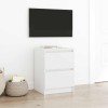 VidaXL Dulap TV alb 40x35x54 cm lemn prelucrat