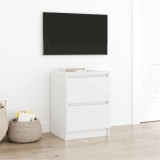 VidaXL Dulap TV alb 40x35x54 cm lemn prelucrat