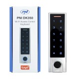 Aproape nou: Tastatura control acces PNI DK350 cu Wi-Fi, card acces, amprenta, PIN,