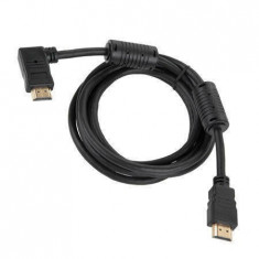 Generic CABLU HDMI - HDMI UNGHI 90GR Black foto