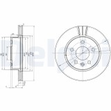 Disc frana Mercedes V-Class, Vito Motor 108 CDI 2.2, 108 CDI 2.2, 108 D 2.3, 108 D 2.3, 110 CDI 2.2, 110 CDI 2.2, 276x22mm, 60 mm, OE 6384210112