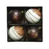 Cumpara ieftin Set 4 globuri - Shatterproof Matt-Antique Stars Mix | Kaemingk