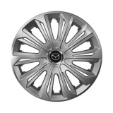 Set 4 capace roti Strong silver varnished R14 Compatibil Cu Mazda