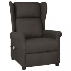 vidaXL Scaun de masaj, taupe, țesătură 348524 foto