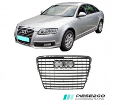 Grila radiator bara fata Audi A6 C6 4F2 facelift 2008|2009|2010 foto