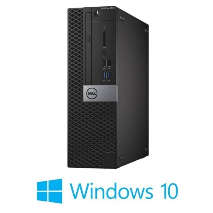 Calculatoare Dell OptiPlex 5050 SFF, Quad Core i5-7500, 8GB, 256GB SSD, Win 10 Home
