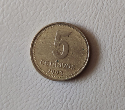 Argentina - 5 centavos (1993) - monedă s235 foto