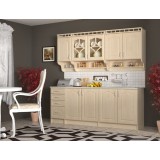 Bucatarie Korona Mebel MDF 2m, 200x60x200 cm, Mesteacan