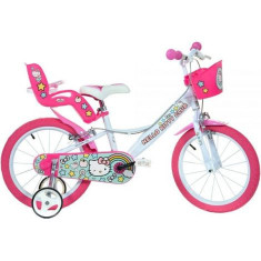 Bicicleta copii 14inch, pentru copii 4-7 ani, hello kitty 144R-HK2 Dino Bikes