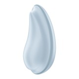 Vibrator Mini Drop To Go, 12 Moduri Vibratii, Silicon, USB, Albastru deschis, 8.5 cm
