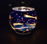 SUPORT LUM&Acirc;NARE DIN STICLA CU EXTERIOR CERAT