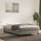 vidaXL Pat box spring cu saltea, gri deschis, 120x200 cm, catifea 3144321